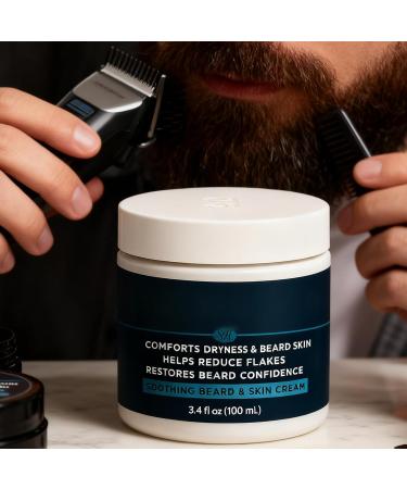  Jingmiger Men's Beard Cream - Balm Plant Extracts Facial Beard Moisturizer for Father Boyfriend Birthday Valentine's Day Christmas Home Bathroom Travel - Buy Online on GoSupps.com
