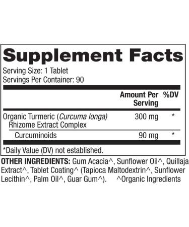 Dr. Mercola Organic Curcumin Extract - 90 Tablets for Natural Health Support - Buy Online on GoSupps.com