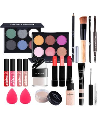 FantasyDay All-in-one Makeup Set Gift Surprise | Complete Women's Makeup Kit with Eyeshadow, Lipstick, Blush, Foundation, and Brushes | Cosmetic Essentials Starter Bundle for a Flawless Look - Buy Online on GoSupps.com