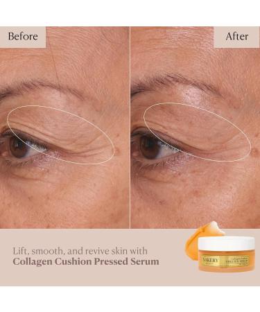 Nakery Collagen Cushion Pressed Serum Anti Aging Face Cream and Hydrating Serum with Retinol and Peptides Skin Tightening Cream for Wrinkles and Stretch Marks Smooths Texture Made in USA - Buy Online on GoSupps.com