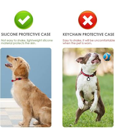 Premium Airtag Silicone Dog Collar - GPS Location Tracker Protective Cover Compatible with Apple Airtag Water-Repellent Anti-Loss in Black & White - Buy Online on GoSupps.com