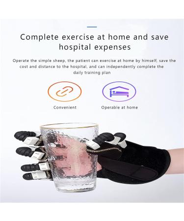 ZZBB Rehabilitation Robot Gloves Hemiplegia Rehabilitation Training Equipment for Hand Dysfunction Patients Exercise Finger Joint Orthosis Left Small - Buy Online on GoSupps.com
