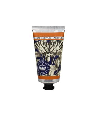 The English Soap Company Royal Botanical Gardens Kew Hand Cream Moisturising Hand Cream for Men and Women Apricot Vetiver Scent 75ml