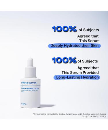 PLUSREAL Spring Water & Hyaluronic Acid Serum - Deep Hydrating Face Serum for Sensitive Skin | Fragrance-Free Vegan Cruelty-Free | Korean Skincare | 1.01 fl. oz - Buy Online on GoSupps.com
