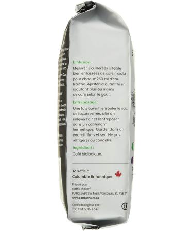 Earth's Choice Organic Coffee Dark Whole Bean 340g Dark Whole Bean 340 g (Pack of 1) - Buy Online on GoSupps.com