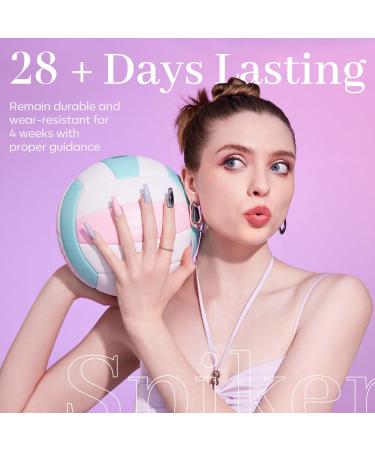 Modelones Pastel Gel Nail Polish Set - 6 Colors Cat Eye Holographic Glitter 9D Magnetic Manicure Kit for Women - Spring Daydreams Collection - Buy Online on GoSupps.com