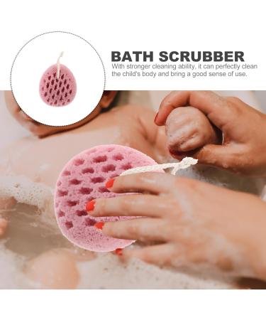Lurrose Bath Ball Sponge Body Scrubber Ball Mesh Sponge Body Scrub Sponge Shower Balls Exfoliating Sponge Bath Stuff Shower Sponge Bath Sponge Swirl Frosted Pink Girl Polyurethane Pouf - Buy Online on GoSupps.com