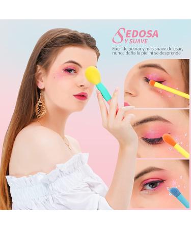Docolor Dream of Color 15 Piece Makeup Brush Set - Premium Synthetic Kabuki Brushes for Foundation, Blending, and Eyeshadow - Perfect Gift Idea - Buy Online on GoSupps.com