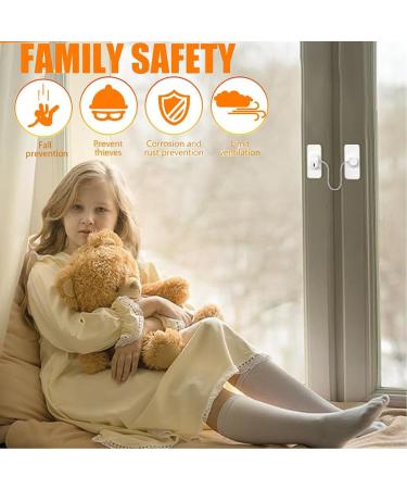 1 Pcs Window Safety Locks Window Door Restrictor Security Lock Child Baby Safety Self Adhesive Security Fridge Door Lock No Punching Pet Window Restrictor Window Locks Child Safety - Buy Online on GoSupps.com
