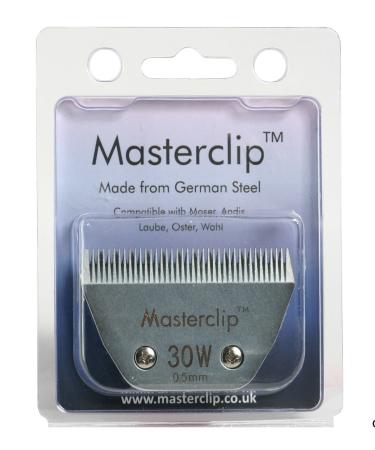 Masterclip 30W 0.5mm Horse clipper blade - Available in coarse medium fine superfine (A5 wide body blade) 30W Superfine cut wide body blade 0.5mm