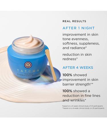 Tatcha Indigo Overnight Repair Serum in Cream Treatment 50ml | Fragrance-Free 1.7 oz - Buy Online on GoSupps.com