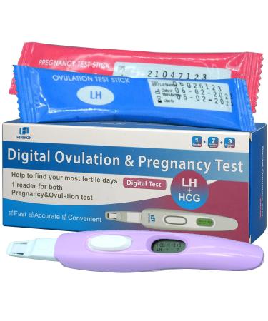 Digital Pregnancy Test With Weeks Indicator + Digital Ovulation Test Kit 7 LH and 3 HCG test sticks