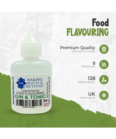 Baking Beauty and Beyond Concentrated Food Flavouring Oil - Dozen of Professional Quality Food Grade Flavouring Oil for Candy Making Baking Cooking Lip Balm and Lip Gloss - Gin & Tonic (50ml) - Buy Online on GoSupps.com