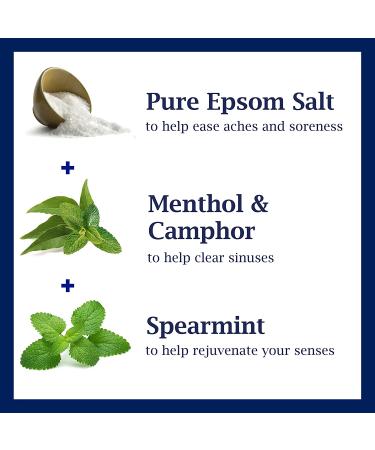 Dr Teal's Menthol & Camphor Vapor Bath Epsom Salt 6 lb (Pack of 3) - Buy Online on GoSupps.com