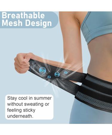 Breathable Back Brace for Men & Women - Lightweight Lumbar Support Belt for Lower Back Pain Relief - Ergonomic & Adjustable Design (M/L Medium - Buy Online on GoSupps.com