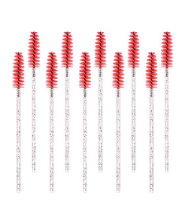 POCMKO 200 PCS Spoolies Eyelash Brush Disposable Mascara Brush Wands for Lash Extension Supplies Lash Spoolies Eyebrow Brush Mascara Applicator Lash Wand for Eyebrows Makeup