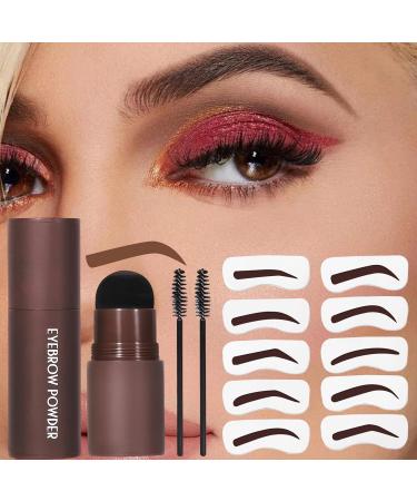  smashing Eyebrow Stamps - Waterproof Pigmented Eyebrow Power Stamp Kit | Brow Tint Kit Fine Texture Sweatproof for Drawing Eyebrow Shape Smashing - Buy Online on GoSupps.com