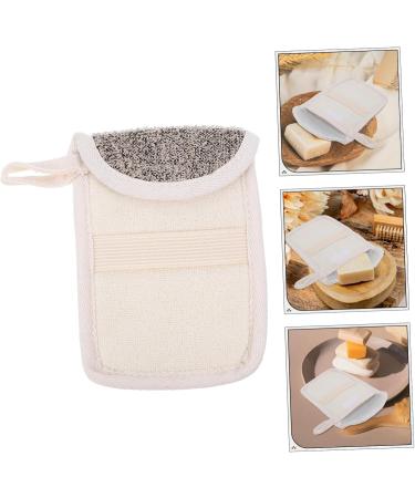 Baluue 6 Pcs Handmade Soap Storage Bag Sponges for Bathing Natural Sisal Soap Pouch Hanger Foam Black Flax - Buy Online on GoSupps.com