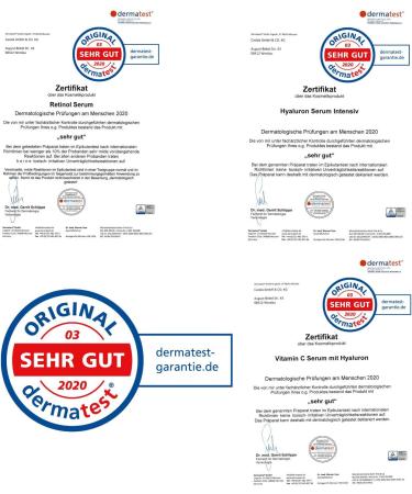  Casida Casida Anti Aging Serum Set Vitamin C Serum Retinol Serum Intensive Hyaluronic Acid Serum Face Care Against Wrinkles Pharmacy Quality 3 x 30ml - Buy Online on GoSupps.com