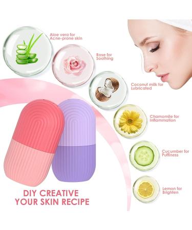 XML Ice Face Roller - Silicone Facial Cube for Dark Circles Neck Massage & Pore Shrink - Beauty Skin Care Tool - Buy Online on GoSupps.com