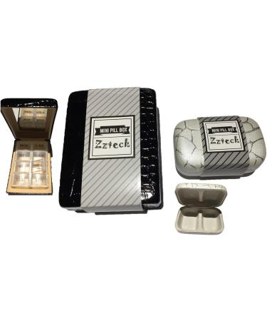 Buy Slim Pill Box Weekly Organizer | 7-Day Medication & Vitamin Holder for Travel | Free AM PM Prescription Case - Buy Online on GoSupps.com