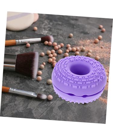 DRESSOOS Cleanser Brush Silica Gel Heating Cleaner Purple Makeup Brush Cleaner 8.3x8.3cm Purple - Buy Online on GoSupps.com