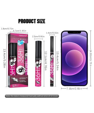4D Silk Fiber Lash Mascara & Black Liquid Eyeliner Set | Waterproof Hypoallergenic Eye Makeup Kit for Women | Perfect Holiday Gift - Buy Online on GoSupps.com