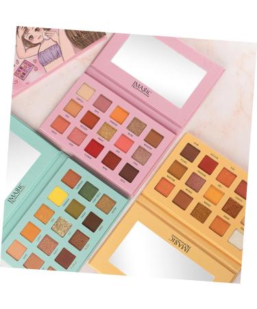 PLAFOPE 1pc 15 Lustre Eyeshadow Portable Compact Use Practical Pallet Pearly Women for Green Female Colors - Buy Online on GoSupps.com