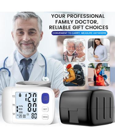 Wrist Blood Pressure Monitors for Home Use - Large LCD Display Adjustable Cuff 99 Memory Sets & Carrying Case - Buy Online on GoSupps.com