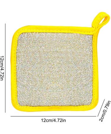 Multipurpose Dishwashing Rags - Double Layer Wipes Dish Cloths Cleaning Rags Sponge Reusable Dish Washing Scrubbers Cleaning Towels Dish Cloth for Kitchen Bathroom - Buy Online on GoSupps.com