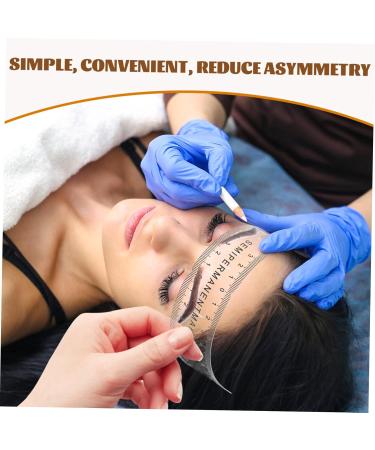 Beavorty 1pc Portable Eyebrow Ruler Eyebrow Stamp Protractor Femme Eye Brow Stencil Kit Flexible Embroidery - Buy Online on GoSupps.com