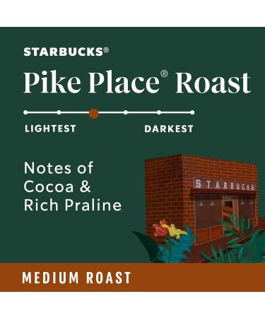 Starbucks Pike Place Roast Ground Coffee (12oz) - Buy Online on GoSupps.com