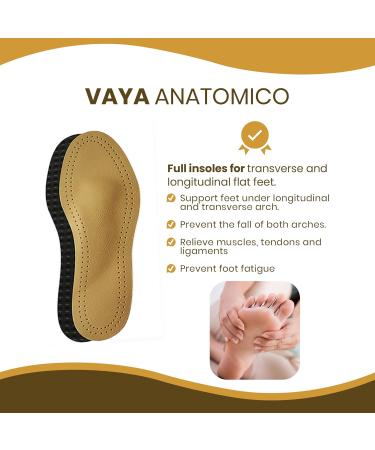 Vaya Anatomico Orthopedic Insoles with Activated Carbon for Flat Feet | Size 39 - Comfort & Support for Transverse & Longitudinal Arch - Buy Online on GoSupps.com