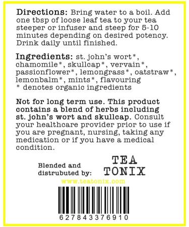 Be Happy Herbal Tea with St. John's Wort, Vervain & Skullcap - Uplifting & Caffeine-Free | 40g (1.41oz) - Buy Online on GoSupps.com