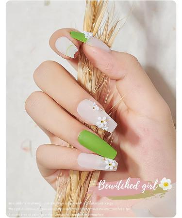 3D Colorful Flower Nail Charms | Acrylic Rhinestone Decorations | Kalolary Nail Art Studs | Gold Silver Caviar Beads | Women Girls | 12 Grids/Box - Buy Online on GoSupps.com