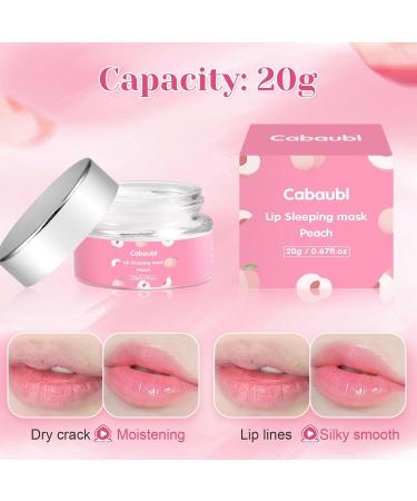 EOGRFW Lip Sleeping Mask Moisture Lip Mask Overnight Night Repair Sleeping Lip Balm Sleeping Lip Butter Balm to Moisturize & Nourish Dry Cracked Lips Lip Treatment Mask Peach Lip Mask(20g 0.7 oz) - Buy Online on GoSupps.com
