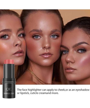 Creamy Blush Stick Highlighter Contour Stick Matte Cream Blush Makeup Waterproof Long-lasting - 1.00 g (Pack of 1) - Buy Online on GoSupps.com
