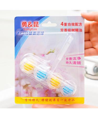 Shakven Rim Hanger Toilet Bowl Cleaner Scented Bathroom Toilet Cleaning Ball Hangable Self-Cleaning Scented Toilet Bowl Freshener With Folding Hook Quick Foaming - Buy Online on GoSupps.com