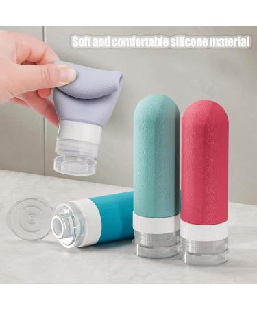 90ml Travel Bottles for Toiletries-Refillable Squeezable Containers Leak Proof TSA Approved Silicone Travel Bottle for Lotion Liquid Travel Accessories Travel Essentials Airport Colourful 6pcs - Buy Online on GoSupps.com