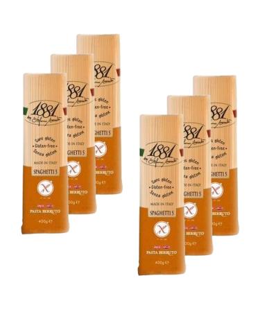 Pasta Berruto - 1881 Set of 6 Italian Pasta Spaghetti 5 Gluten Free 1881 Pasta Berruto 400 g Pack