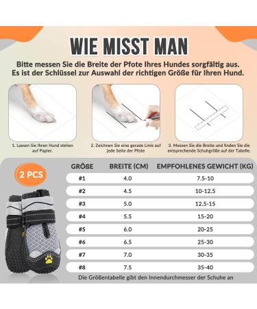 Slowton Dog Shoes for Paw Protection - Breathable Non-Slip Outdoor Boots with Adjustable Reflective Velcro | Size 5 for Small Medium & Large Dogs - 2 Pieces - Buy Online on GoSupps.com