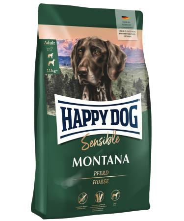 Happy Dog Supreme Sensitive Montana M dry food dog food-flavor horse-gluten-free grain-free monoprotein omega-3 and omega-6-10kg Montana (horse) 10 kg (1 Pack)