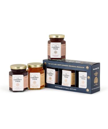 Sweet Favourites Gift Box - Cherry Tree Amaretto Cherry, Strawberry, Seville Orange Marmalade 3 x 113g - Buy Online on GoSupps.com