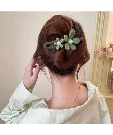 Retro Flower Duckbill Straight Clips Elegant Duckbill Clip Hair Clips for Women Vintage Flower Non Slip Hair Claw Clips Flower Flat Hair Clips for Thin Thick Hair 3pcs Pink - Buy Online on GoSupps.com