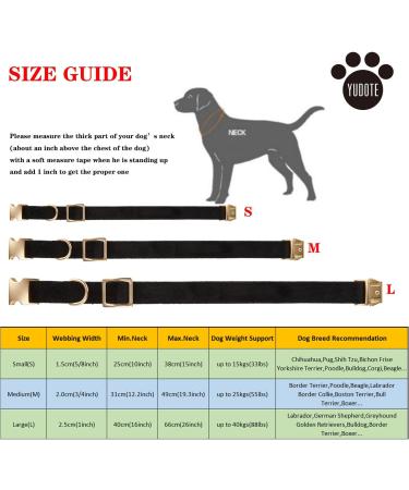 YUDOTE Ultra-Soft Natural Cotton Dog Collar for Medium Dogs with Sensitive Skin - Black M (1 Pack) - Ideal for Sensitive Pups - Buy Online on GoSupps.com