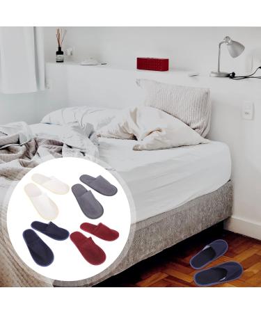Amosfun Spa Slippers 8 Pairs Non-Slip Disposable Bath Sandals - Men's Women's Indoor Shower Slippers (Random Color) - Buy Online on GoSupps.com