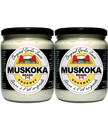 Muskoka Brand Gourmet Original Garlic Sauce 500ml (Pack of 2)