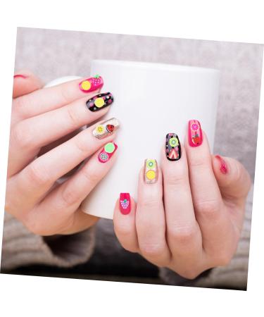 2 Sets polymer clay fruit bead fruit nail art resin nail art polymer clay slices resin beads flatback nail decor fruit decor crystal decor Fruit Slice 3d bead bracelet charm - Buy Online on GoSupps.com