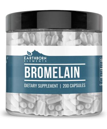 Earthborn Elements Rose HIPS & Bromelain Capsule Bundle (200 Capsules Each) Pure & Undiluted No Additives - Buy Online on GoSupps.com