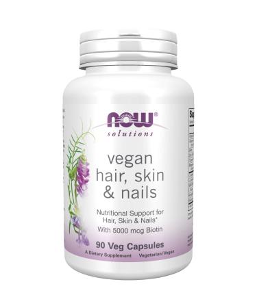 Now Foods Solutions Vegan Hair Skin & Nails 90 Veg Capsules